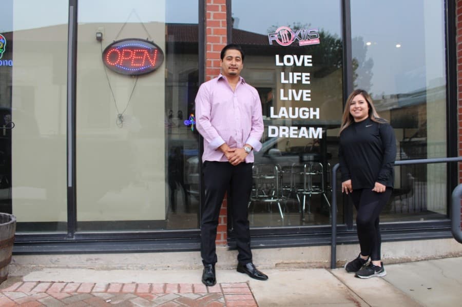 Juan Ruiz and his sister-in-law, Perla Ruiz, own and operate Foxiis Restaurant along with Juan’s brother, Diego Ruiz. (Francesca DAnnunzio/Community Impact Newspaper)