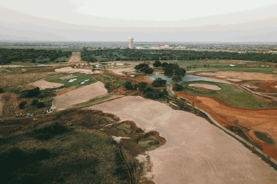 Construction has transformed the courses since mid-June 2020. (Courtesy Matt Hahn/PGA of America)