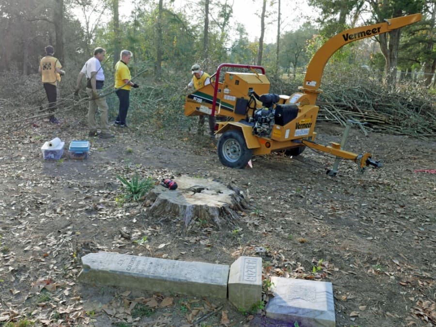 Volunteers make progress restoring historic Black cemetery in Conroe