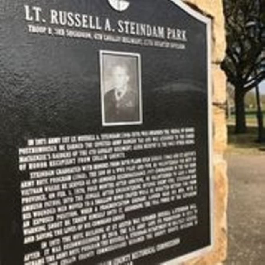In addition to these renovations, an informational plaque was placed at the park to inform visitors about the Plano native and Congressional Medal of Honor recipient the park is named after. (Courtesy city of Plano)