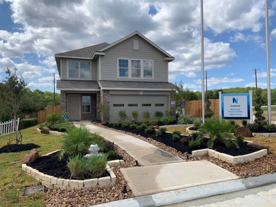 Construction underway at lakeside community in Willis featuring 'entry-level' homes