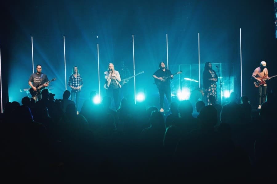 After several weeks of virtual programming, CyLife Church regathered for in-person worship services this fall. (Courtesy CyLife Church)