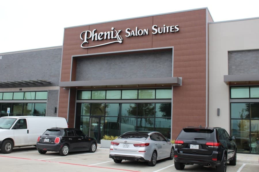 One of Hub 121’s first shops, Phenix Salon Suites, now open in McKinney