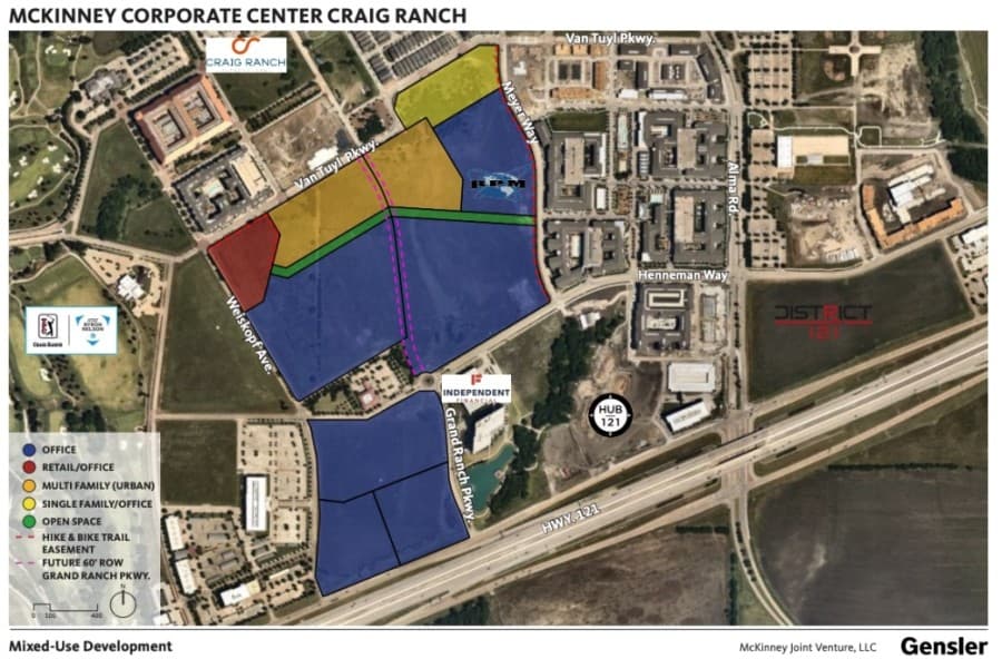 New 62-acre mixed-use development from McKinney Joint Venture coming to McKinney Corporate Center Craig Ranch