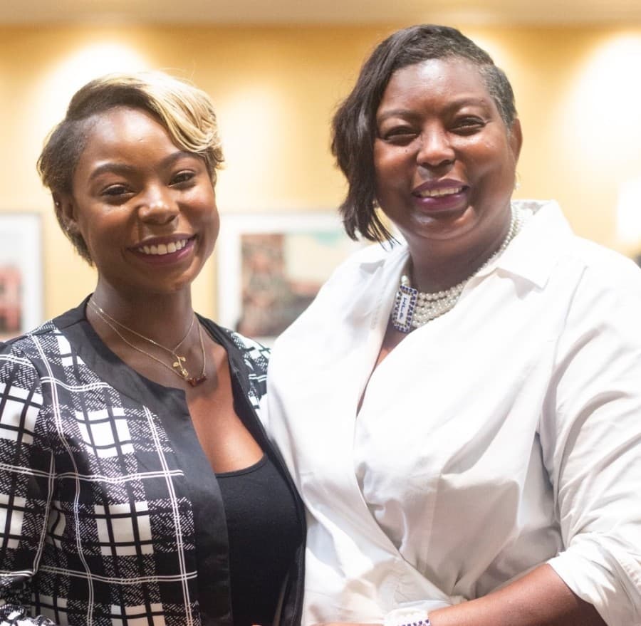 Mother and daughter, Nadine Cerf (right) and Amina Obuekwe (left), opened their second boutique in mid-October. (Courtesy Feign by Feign Boutique)