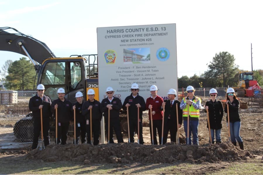 Cypress Creek Fire Department breaks ground on new station on Fallbrook Drive