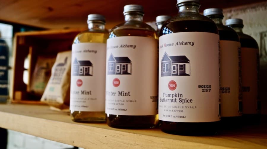 East Social House prides itself on in-house and locally sourced simple syrups. (Kelsey Thompson/Community Impact Newspaper)                                                            