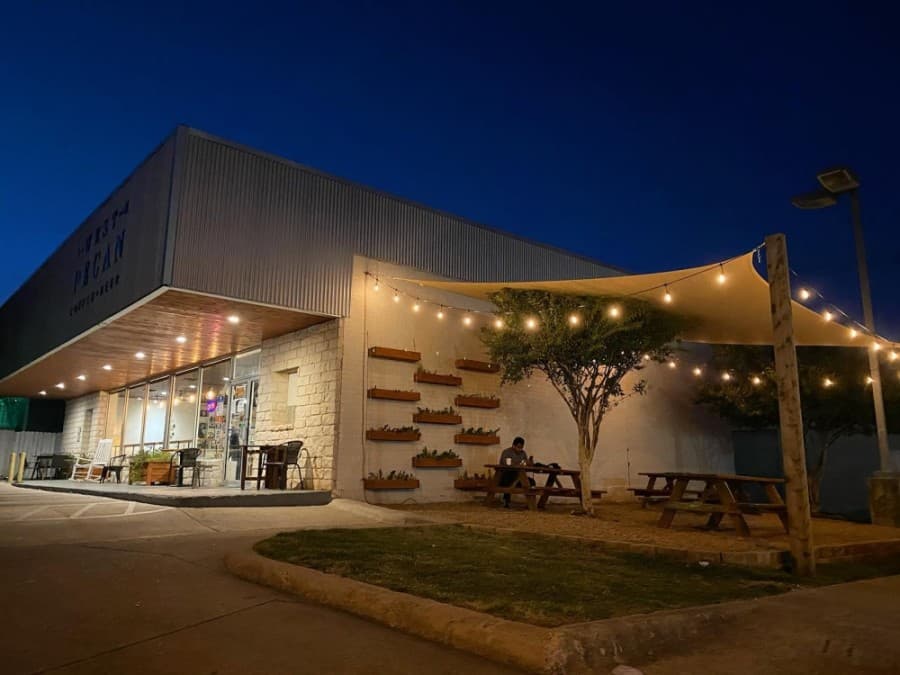 West Pecan Coffee + Beer offers happy hour specials from 4-6 p.m. daily, along with socially distanced outdoor trivia nights and local artisans markets. (Courtesy West Pecan Coffee + Beer)