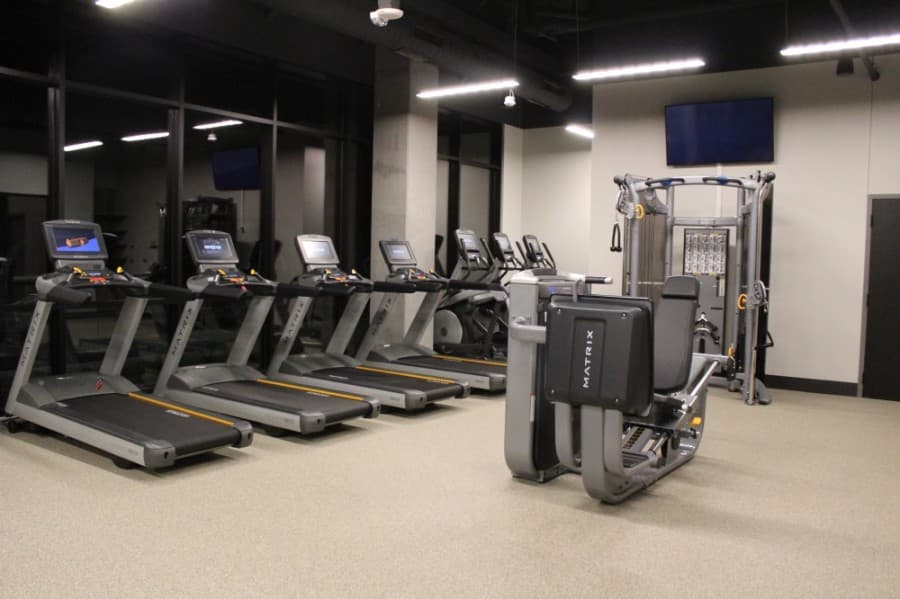 The hotel features a fitness room. (Sandra Sadek/Community Impact Newspaper)