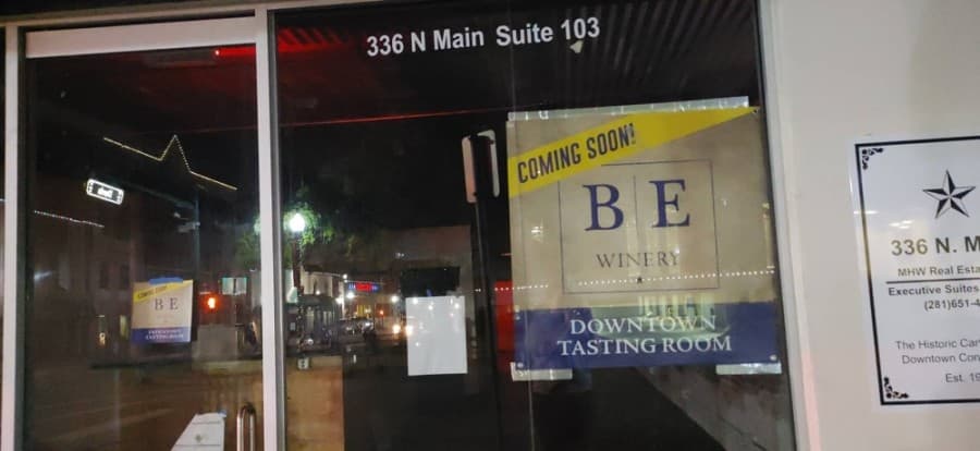 Blue Epiphany Winery opening tasting room in downtown Conroe