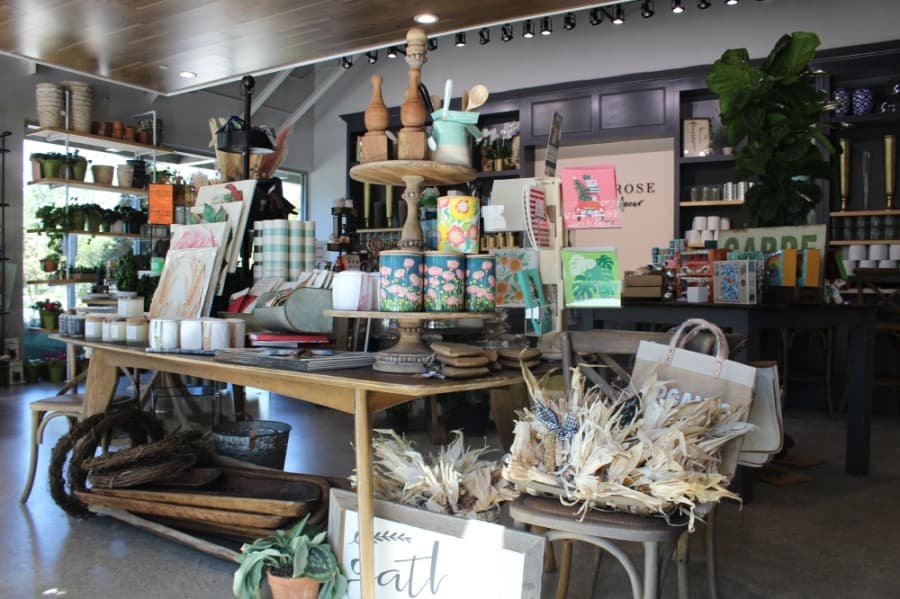 Along with flowers, Piney Rose Floral offers a variety of other products such as gifts. (Andrew Christman/Community Impact Newspaper)