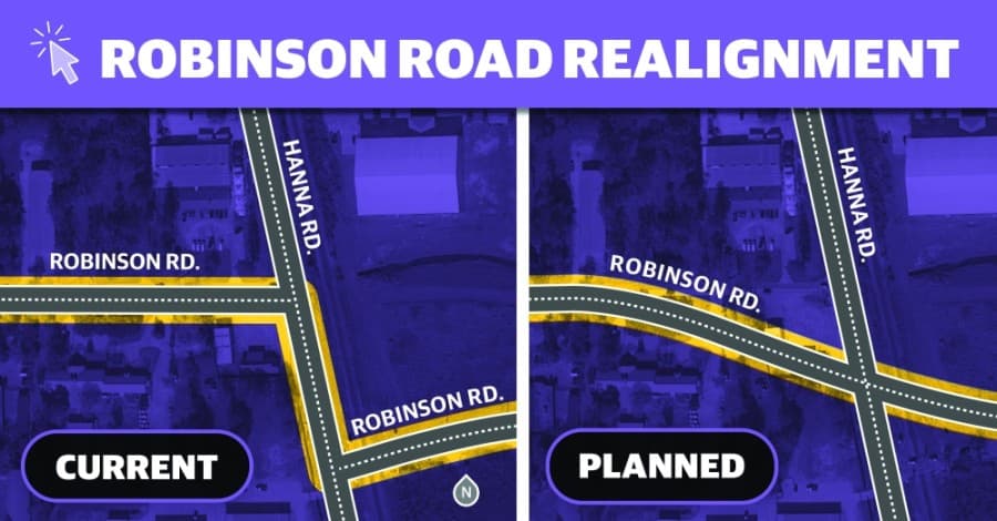 Robinson Road realignment to advance Oak Ridge North development