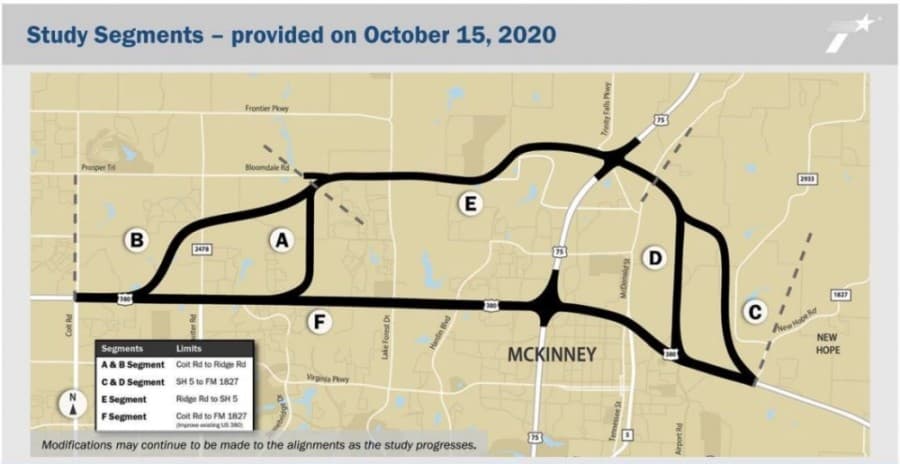 City Council recommends potential US 380 alignment through McKinney
