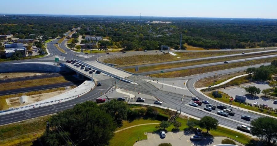 The Slaughter Lane bridge opened in November 2018. (Courtesy Texas Department of Transportation)