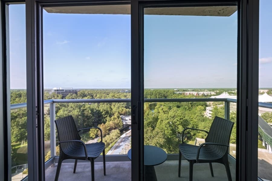 The Woodlands Waterway Marriott Hotel & Convention Center is located on Lake Robbins Drive. (Courtesy Marriott International)