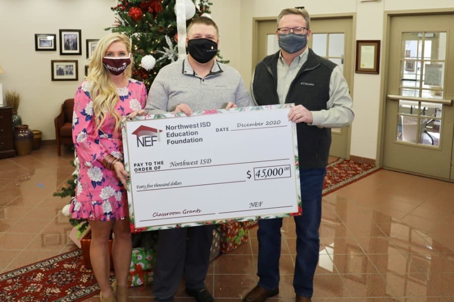 NEF provided $1,550 in classroom grants to each campus so that teachers can fill day-to-day needs. (Courtesy Northwest ISD)