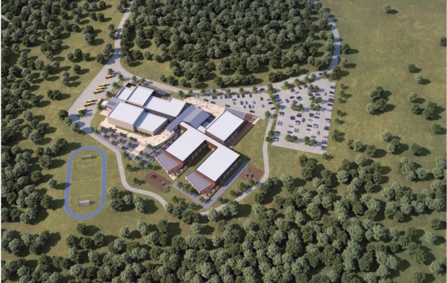 A new elementary school is under construction in Dripping Springs. (Rendering courtesy Dripping Springs ISD)