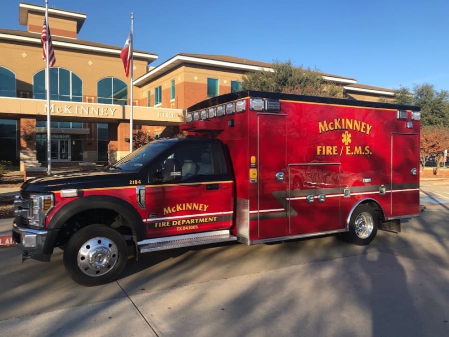 McKinney Fire Department's new ambulance designed to transport COVID-19 patients