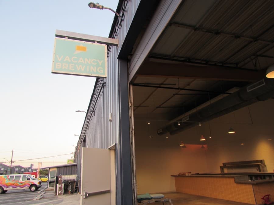 Vacancy Brewing owners Brent Watson and Sara Hamza hope to open in early 2021. (Nicholas Cicale/Community Impact Newspaper) 