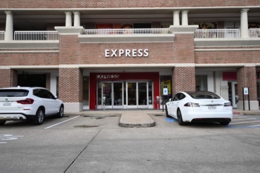 The Express fashion chain closed down its Rice Village location in 2020 amid nationwide closures. (Hunter Marrow/Community Impact Newspaper)