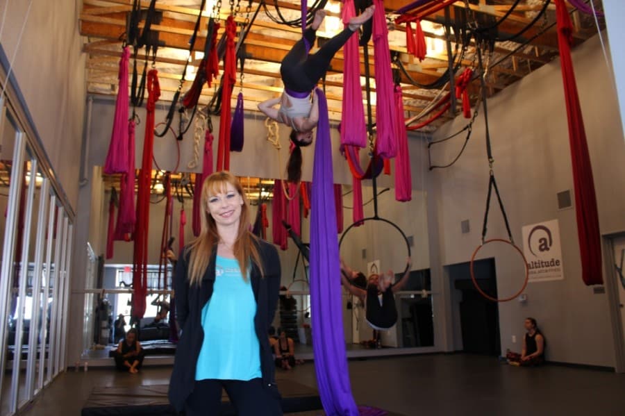 Owner Tricia Lauerman opened Altitude Aerial Arts & Fitness Frisco in October 2013. (William C. Wadsack/Community Impact Newspaper)