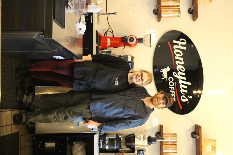 Jennifer and Eric Flattery opened Honeylu's in xxx to fill a local need for a coffee shop. (Francesca D'Annunzio/Community Impact Newspaper)