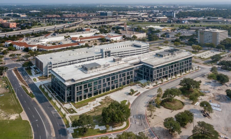 $121 million city of Austin office building finishes construction as development continues at former Highland Mall