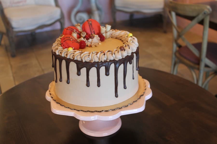 Yummy Tummy Pastries provides custom cakes and baked goods for events and weddings. (Andy Li/Community Impact Newspaper)