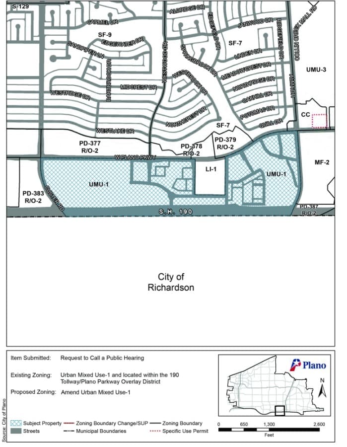 (Document via city of Plano)