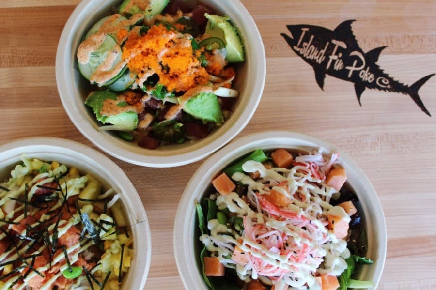 Island Fin Poke Co. now open in The Shops on Gosling