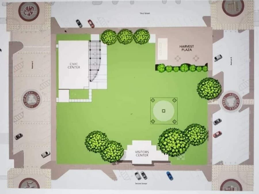 Katy Downtown Plaza progresses despite weather hurdles