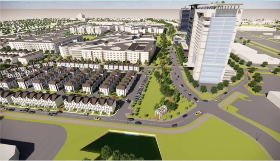 The Chisolm Trail is planned at the Collin Creek Mall redevelopment property. (Rendering courtesy Centurion American)