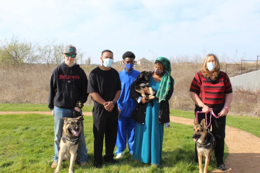 A dozen canines found forever homes Jan. 9 through the Zeus & Luna 2 Pay It Forward Foundation. (Photos courtesy Carla Carroll)
