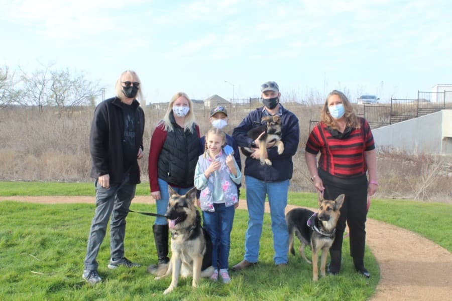 In her dreams, Carroll said she hopes to see her nonprofit grow into a camaraderie house with lodging, on-site counselors and puppy training stations. (Photos courtesy Carla Carroll)