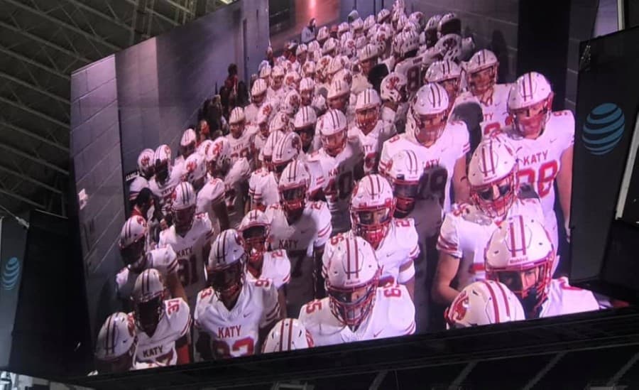 The Katy High School Tigers beat the Cedar Hill Longhorns on Jan. 16, earning the school’s ninth UIL 6A championship title. (Courtesy Mariposa Vella)