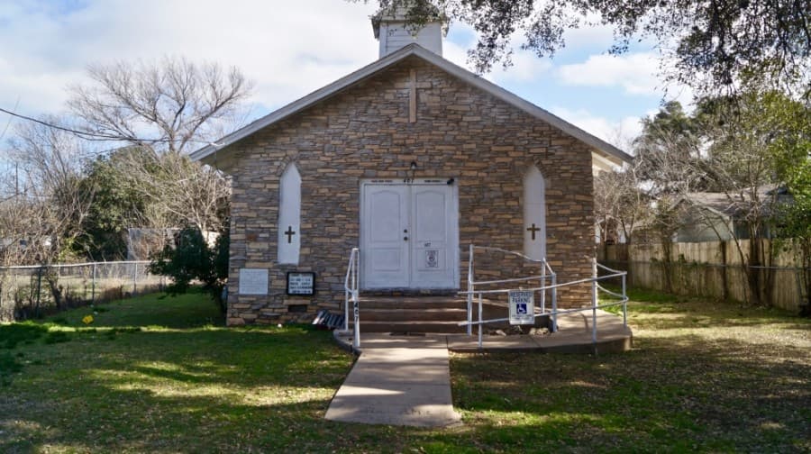 In 1885 Sheppard Street became the home of the first African American church in Round Rock, St. Paul African Methodist Episcopal Church, located at 407 N. Sheppard St., Round Rock. (Kelsey Thompson/Community Impact Newspaper)