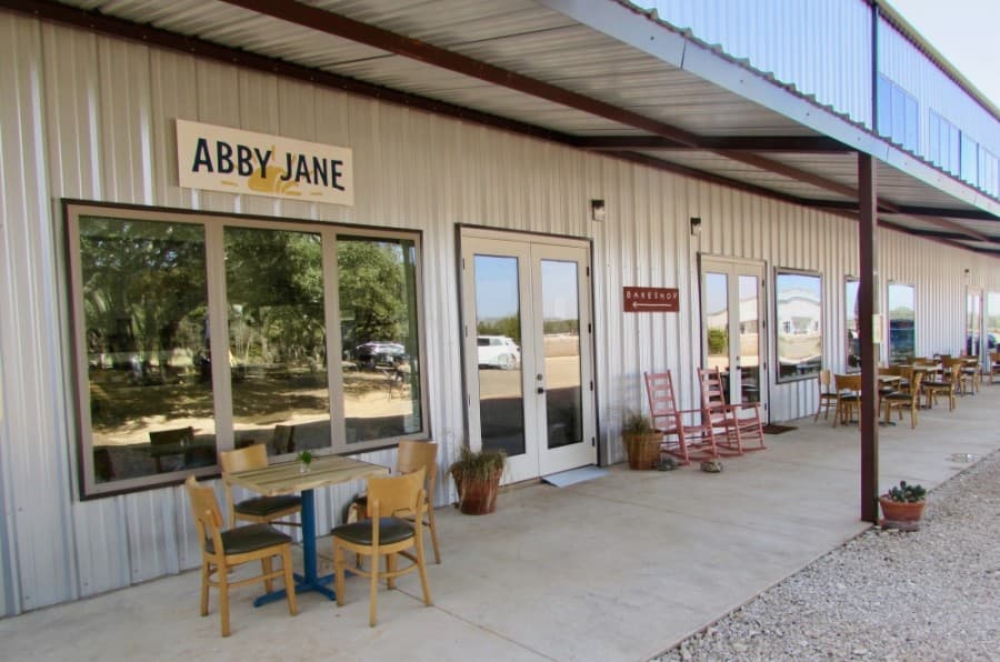 Abby Jane Bakeshop is located behind the Treaty Oak Distilling parking lot. (Nicholas Cicale/Community Impact Newspaper)