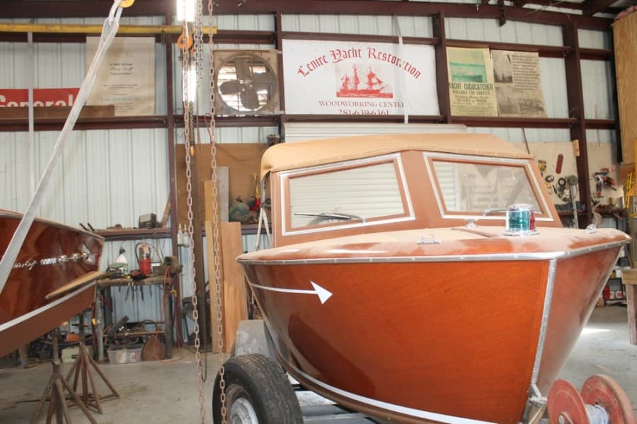 Hoyle works on as many as 10 boats at a time, with restoration projects taking anywhere from six to 12 months.