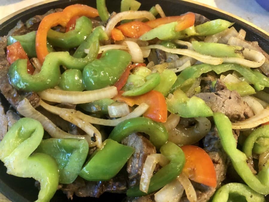 Steak fajitas are a popular menu item. (Sally Grace Holtgrieve/Community Impact Newspaper)