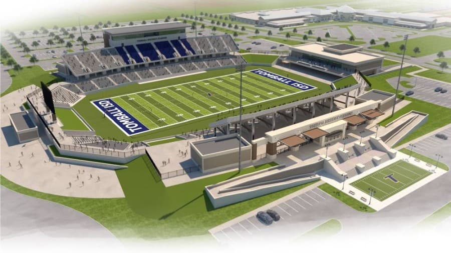 Tomball ISD's district stadium, Grand Lakes Junior High to open in 2021, triggering rezoning
