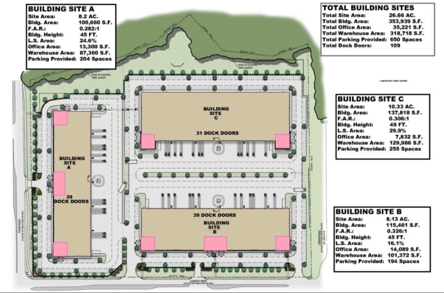 The proposed buildings would have totaled 354,000 square feet. (Courtesy city of Richardson)