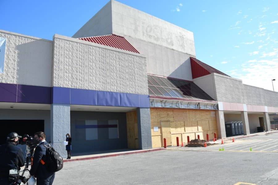 This is the current exterior of Greentown Labs Houston. (Hunter Marrow/Community Impact Newspaper)
