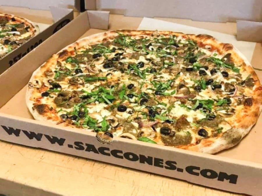 Founder Daniel Saccone placed 15th in a 2019 "pizza trophy" world championship competition in Italy. (Courtesy Saccone's Pizza & Subs)