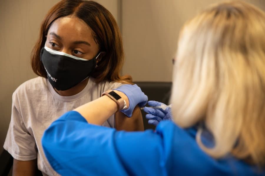 Photos: Plano's Sam Johnson Recreation Center operating as a Collin County vaccination hub