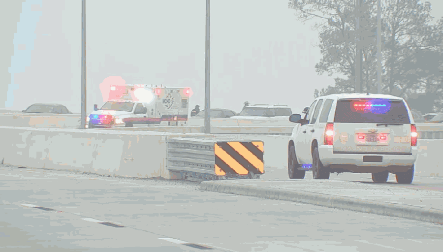 Overpasses near Magnolia high schools closed as cold weather strikes, vehicles halted