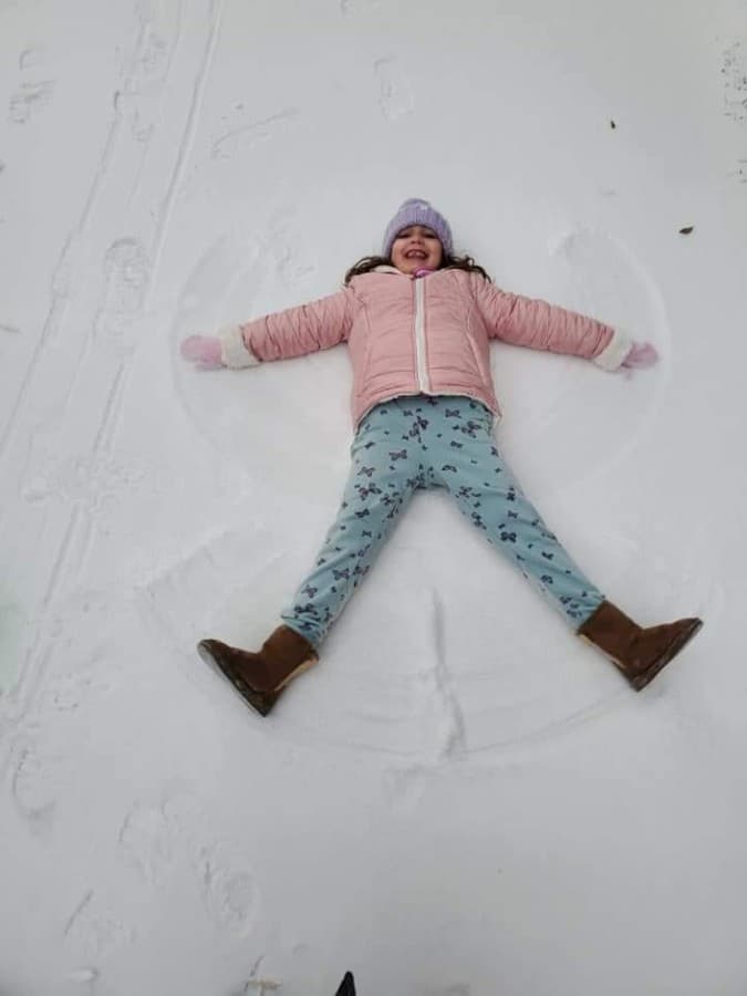 Sugar Land and Missouri City residents bundled up to play in snow. (Courtesy Melissa Salies) 