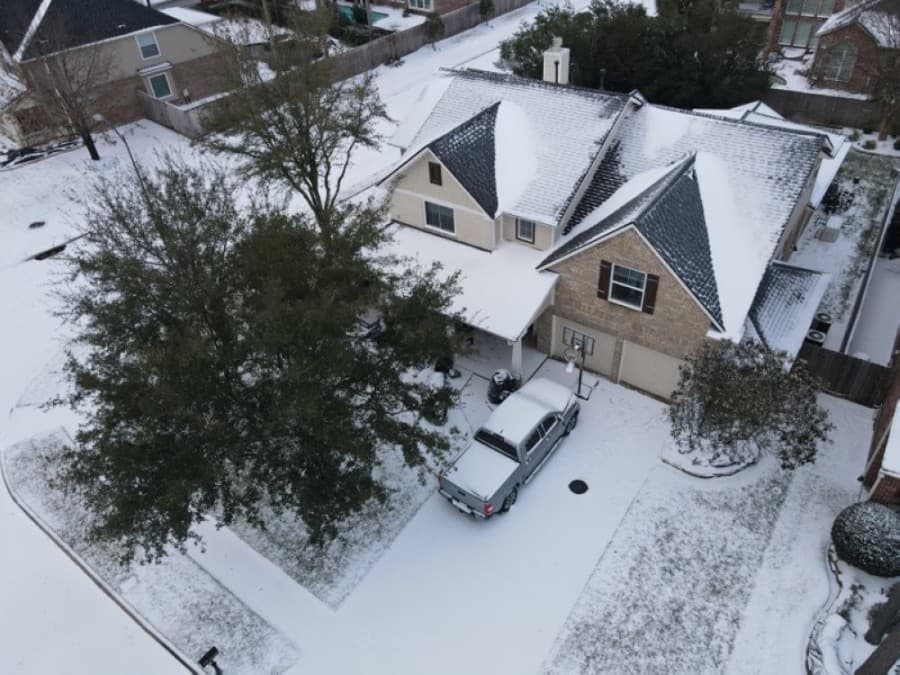Coles Crossing is blanketed in snow. (Courtesy Jo Ann Timmons)