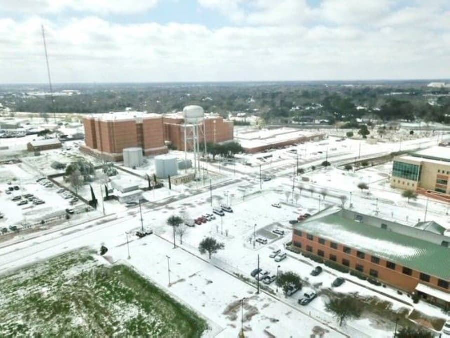 Fort Bend County was among the Greater Houston area locales affected by the Feb. 15 freeze and snow storm. (Courtesy Fort Bend County Sheriff's Office)