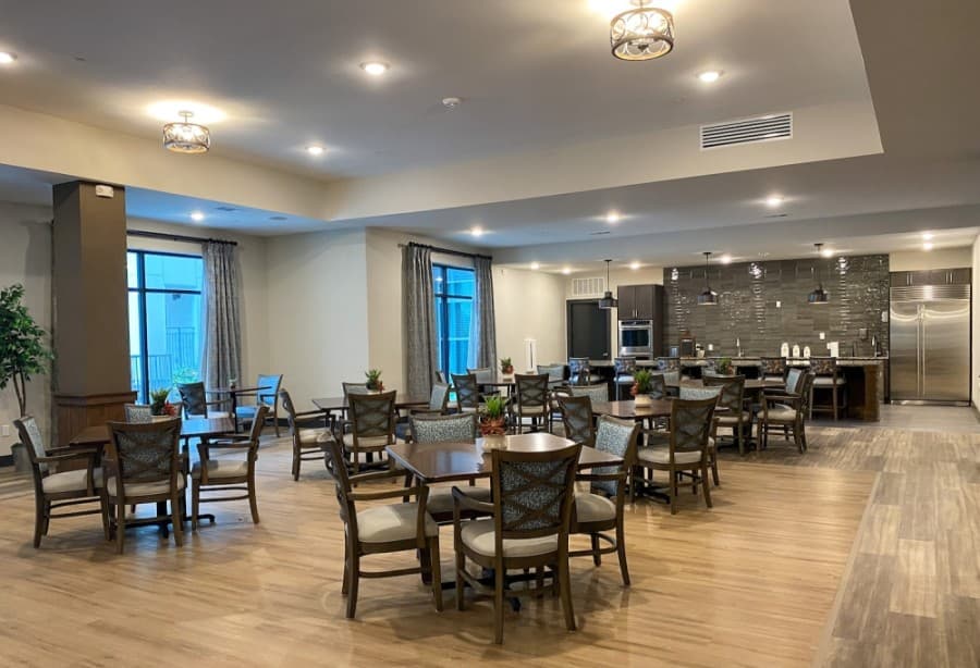 ArborView amenities include central gathering areas. (Courtesy ArborView)