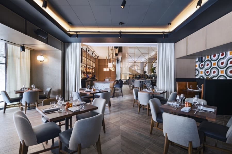 Corinne Restaurant, a neighborhood restaurant and cocktail bar with an outdoor patio, is opening within the Austin Marriott Downtown on March 4. (Courtesy Austin Marriott Downtown)